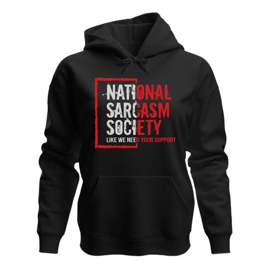 Hoodie Black / S NATIONAL SARCASM SOCIETY HOODIE