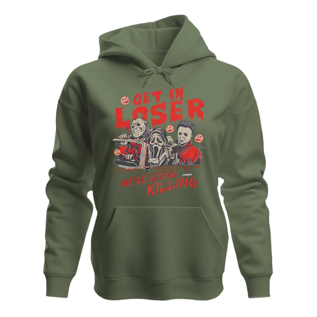 Hoodie Military Green / S GET IN LOSER HOODIE