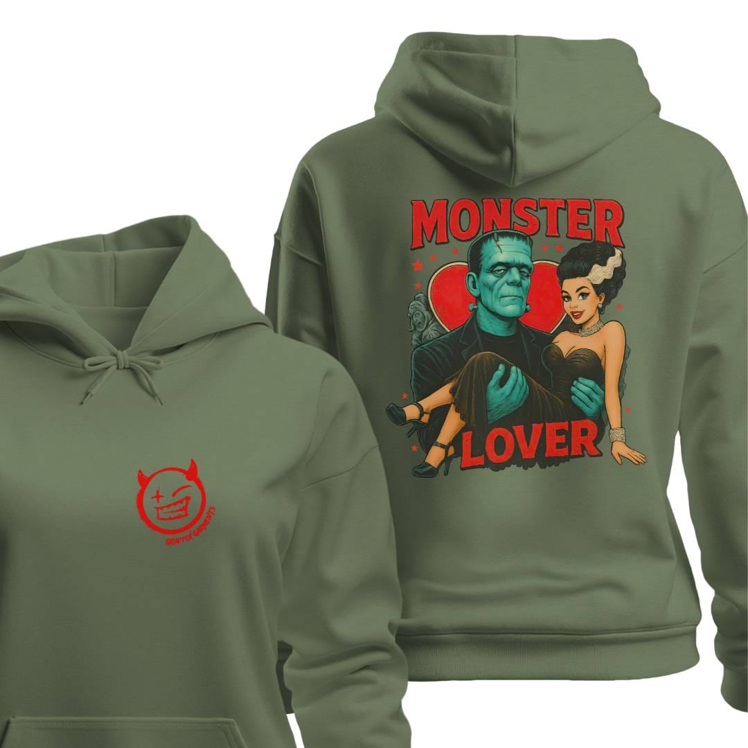 Hoodie Military Green / S Monster Lover Hoodie