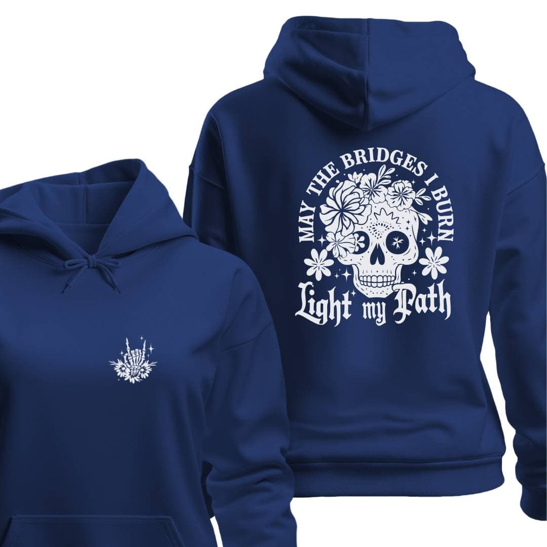 Hoodie Navy / S MAY THE BRIDGES I BURN HOODIE
