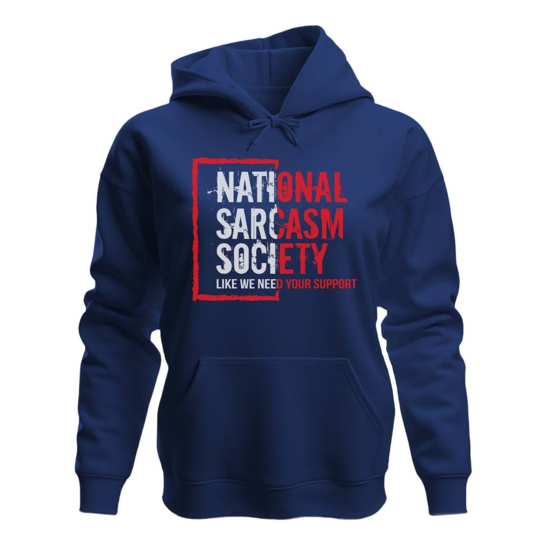 Hoodie Navy / S NATIONAL SARCASM SOCIETY HOODIE