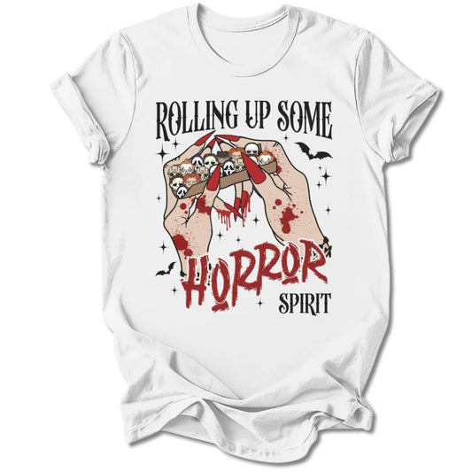 T-Shirt White / S ROLLING UP SOME HORROR T-SHIRT