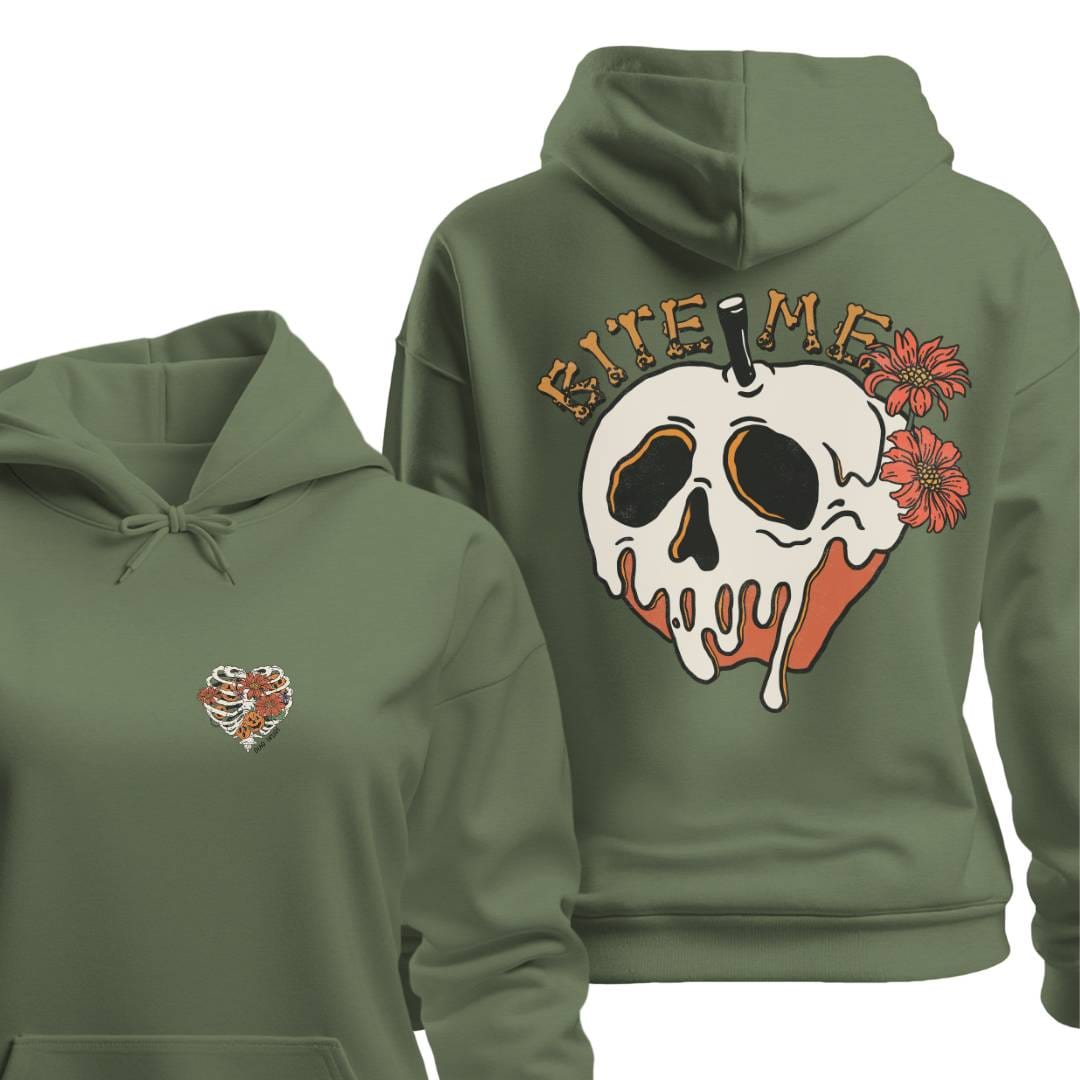 Hoodie Military Green / S Bite Me Hoodie