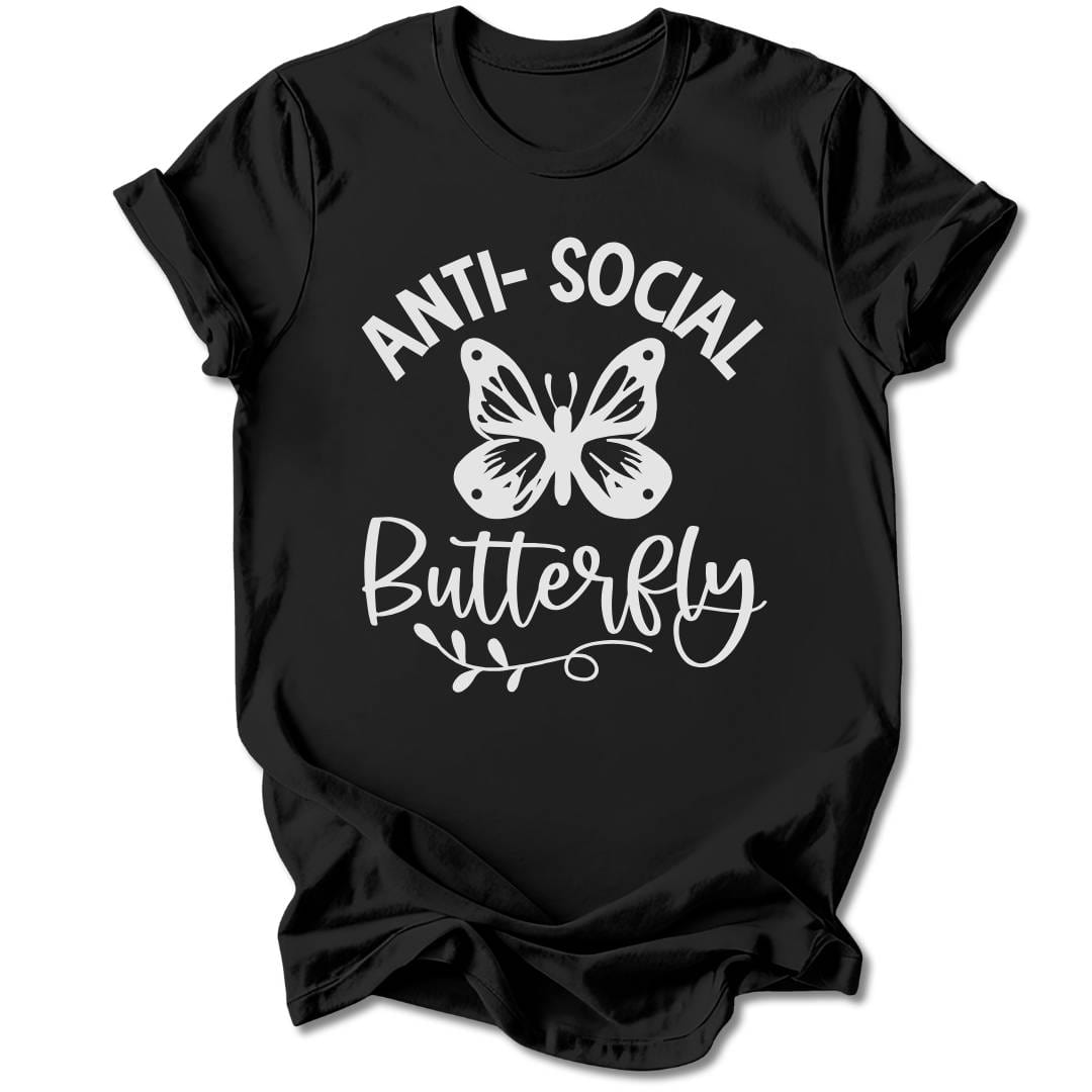 T-Shirt Black / S Anti-Social Butterfly T-Shirt