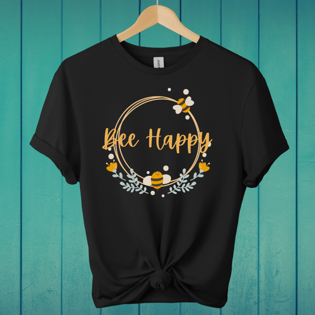 T-Shirt Black / S Bee Happy T-Shirt