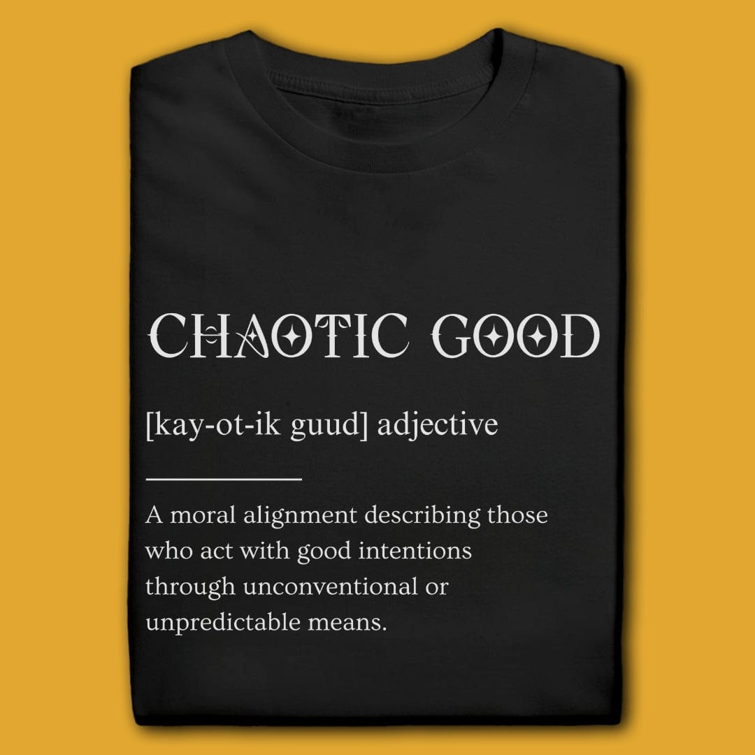 T-Shirt Black / S CHAOTIC GOOD DEFINITION T-SHIRT