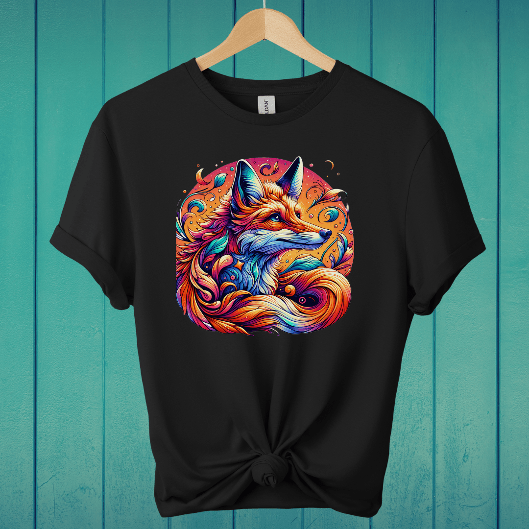 T-Shirt Black / S Dreamscape Fox T-Shirt