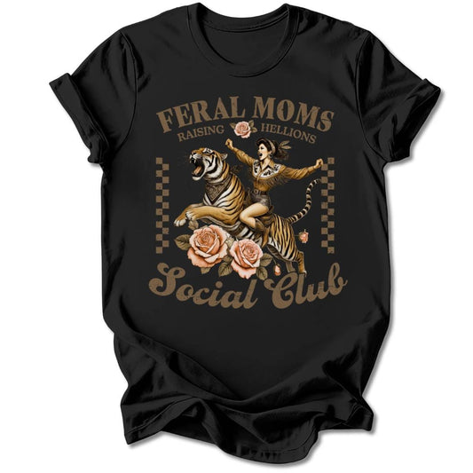T-Shirt Black / S Feral Moms Social Club T-Shirt