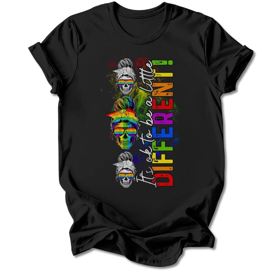 T-Shirt Black / S IT'S OK TO BE DIFFERENT T-SHIRT