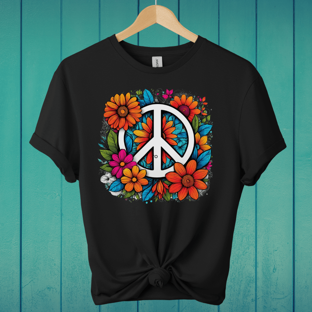 T-Shirt Black / S Retro Peace T-Shirt