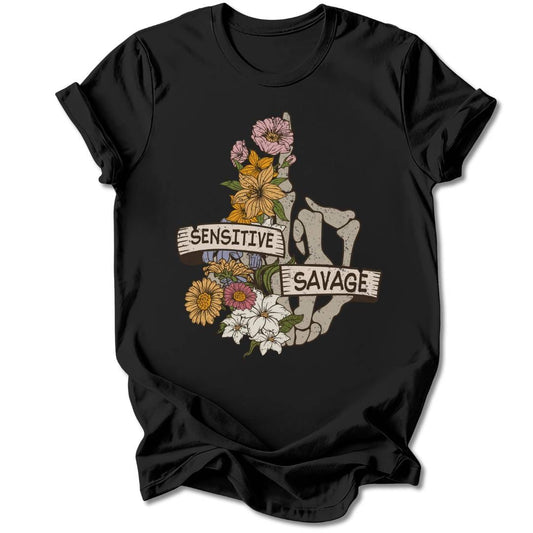 T-Shirt Black / S SENSITIVE SAVAGE T-SHIRT