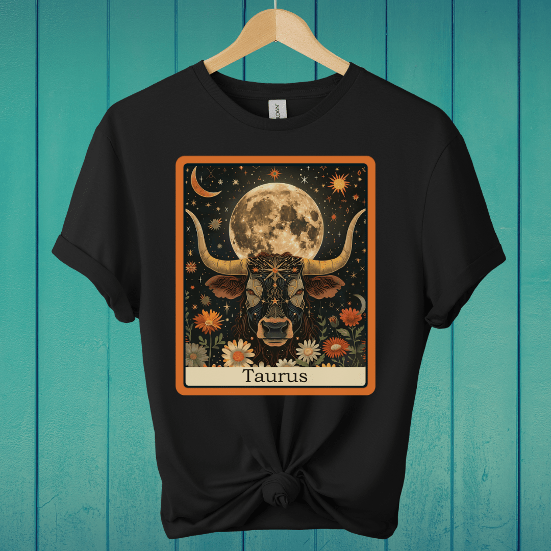 T-Shirt Black / S Taurus Tarot T-Shirt