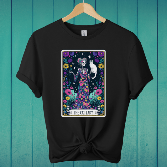 T-Shirt Black / S The Cat Lady Tarot T-Shirt