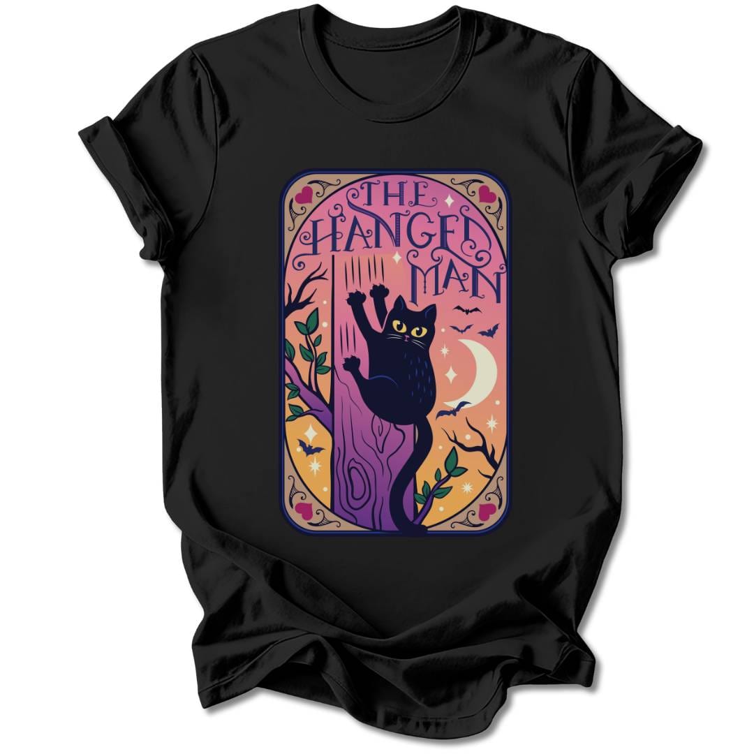 T-Shirt Black / S THE HANGED MAN CAT T-SHIRT