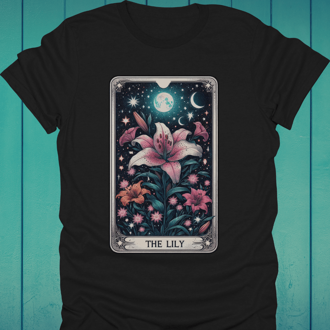 T-Shirt Black / S The Lily Flower Tarot T-Shirt