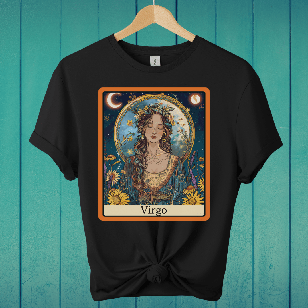 T-Shirt Black / S Virgo Tarot T-Shirt