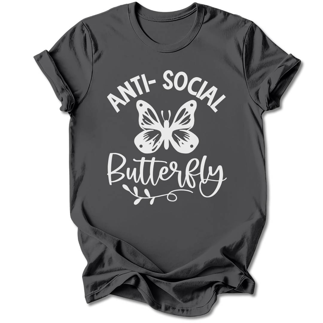 T-Shirt Charcoal / S Anti-Social Butterfly T-Shirt