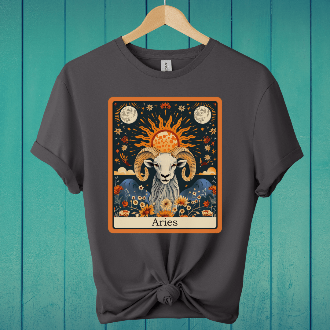 T-Shirt Charcoal / S Aries Tarot T-Shirt