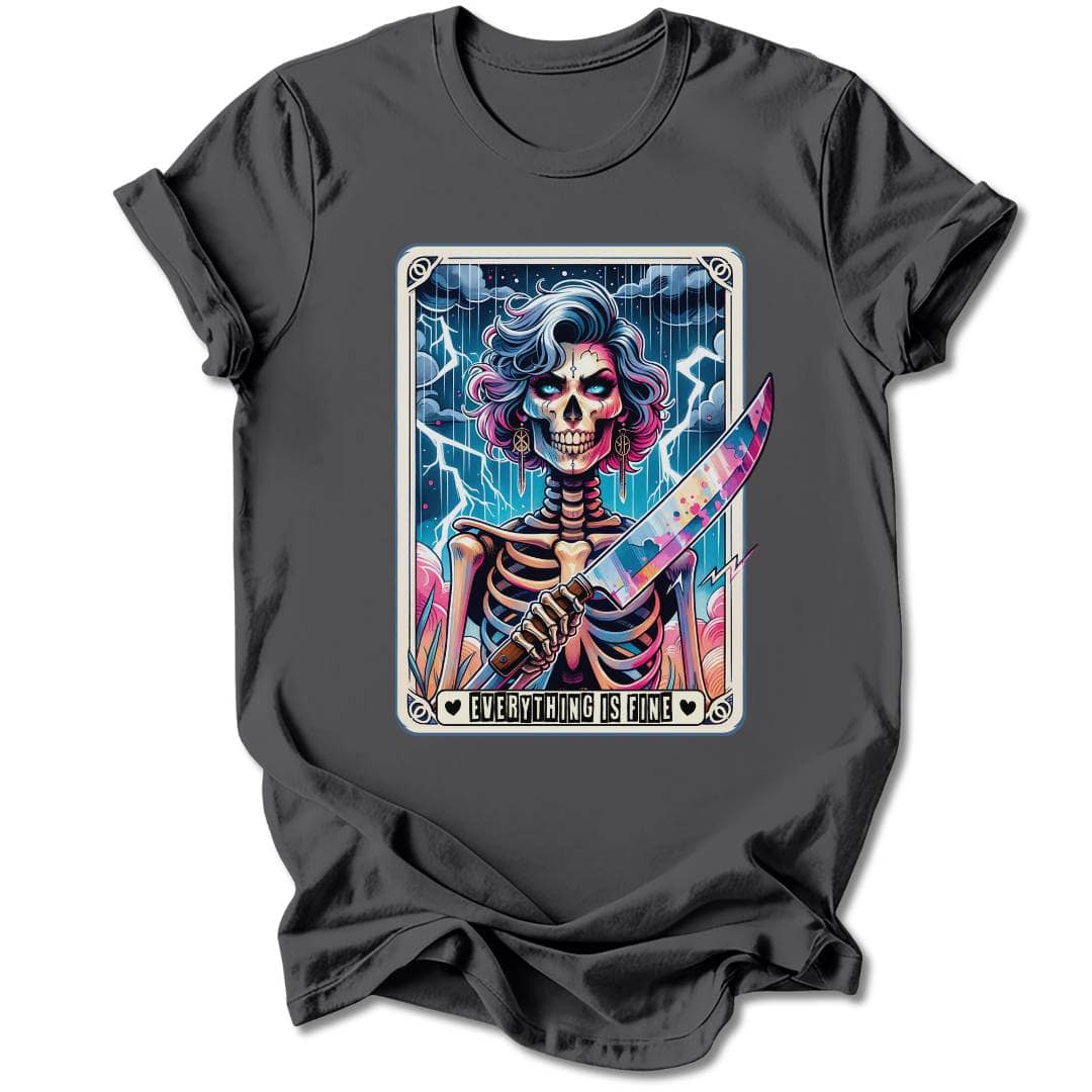 T-Shirt Charcoal / S EVERYTHING IS FINE T-SHIRT