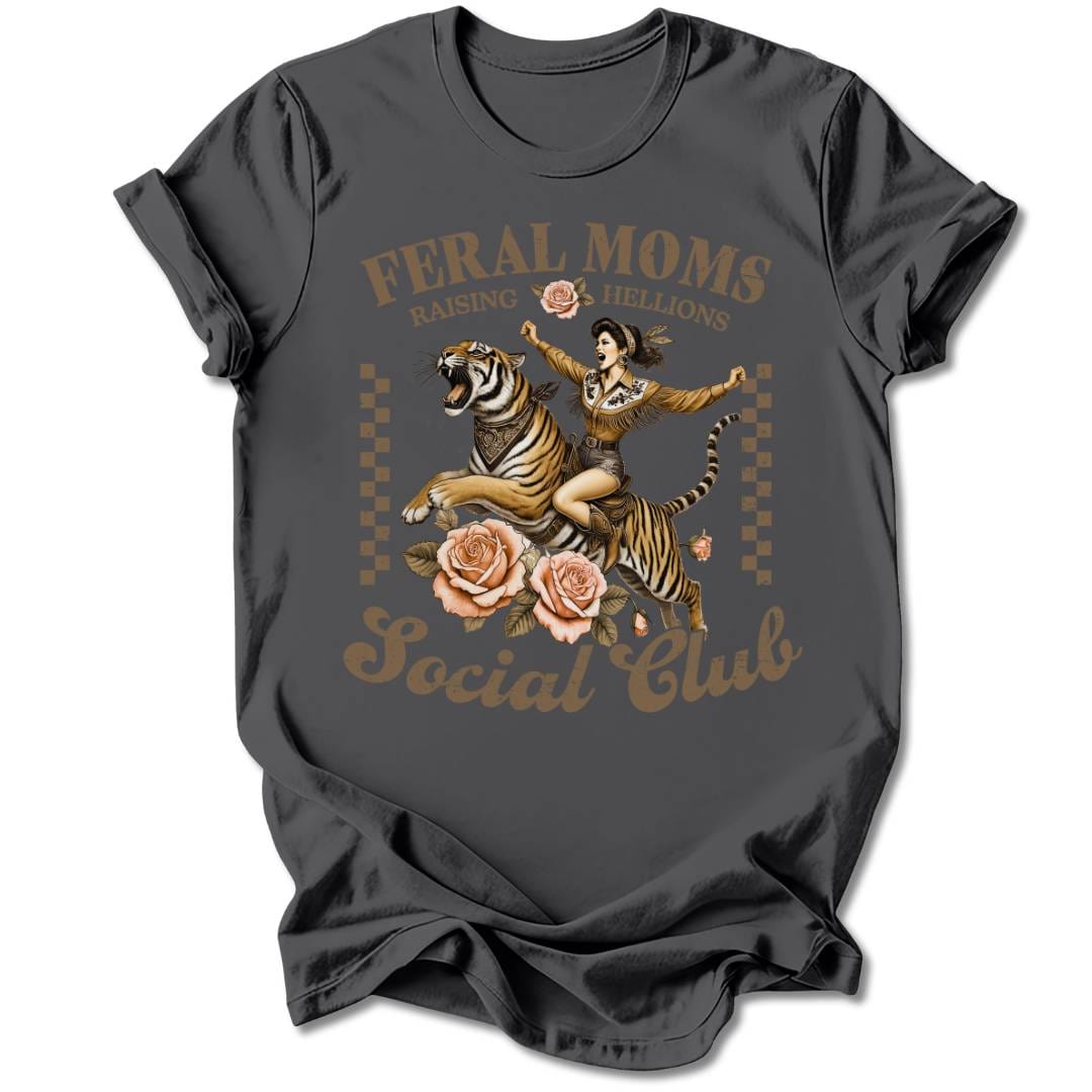 T-Shirt Charcoal / S Feral Moms Social Club T-Shirt