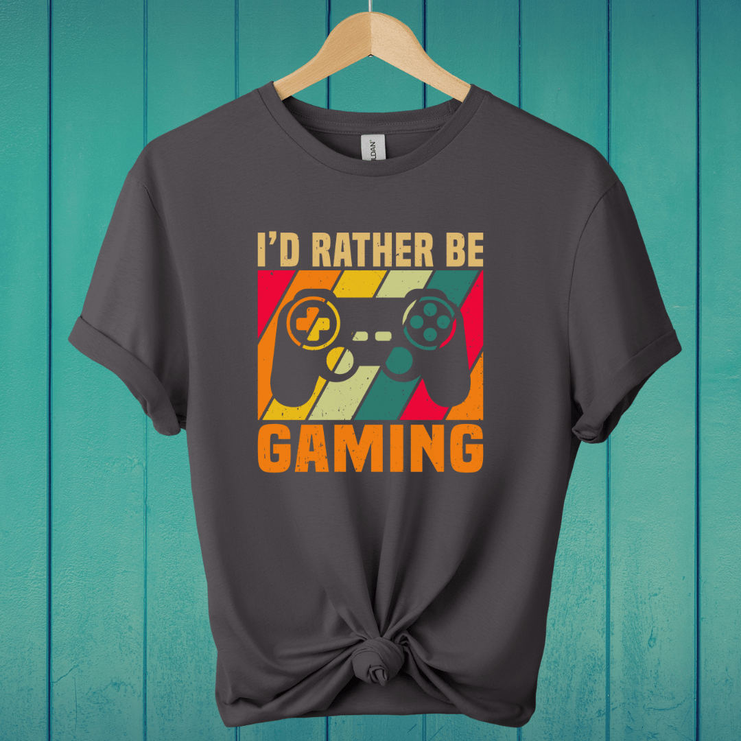 T-Shirt Charcoal / S I'd Rather Be Gaming T-Shirt