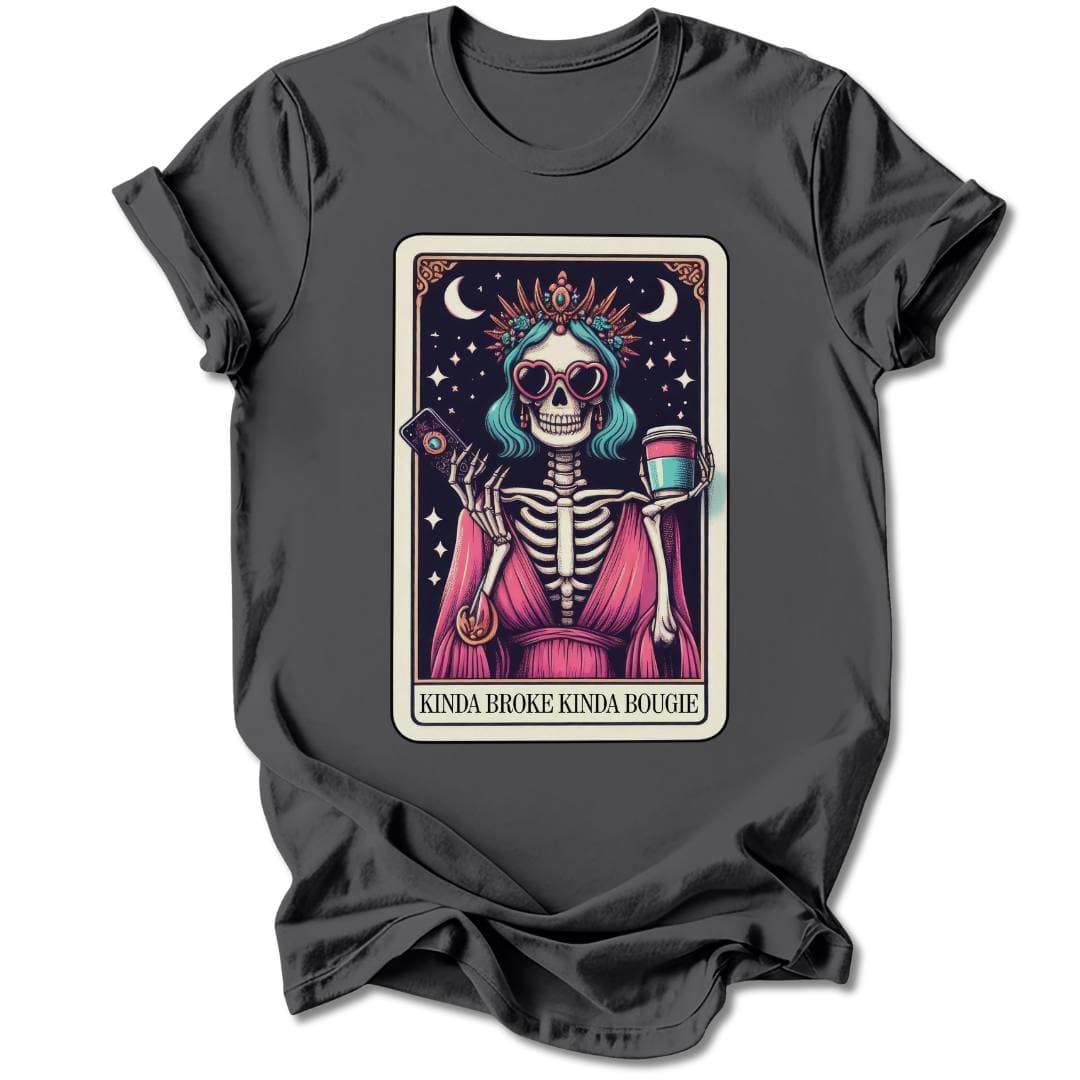 T-Shirt Charcoal / S KINDA BROKE, KINDA BOUGIE T-SHIRT
