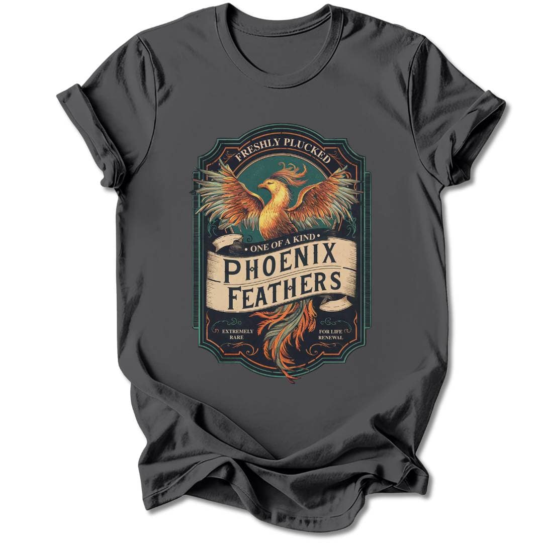 T-Shirt Charcoal / S PHEONIX FEATHERS T-SHIRT