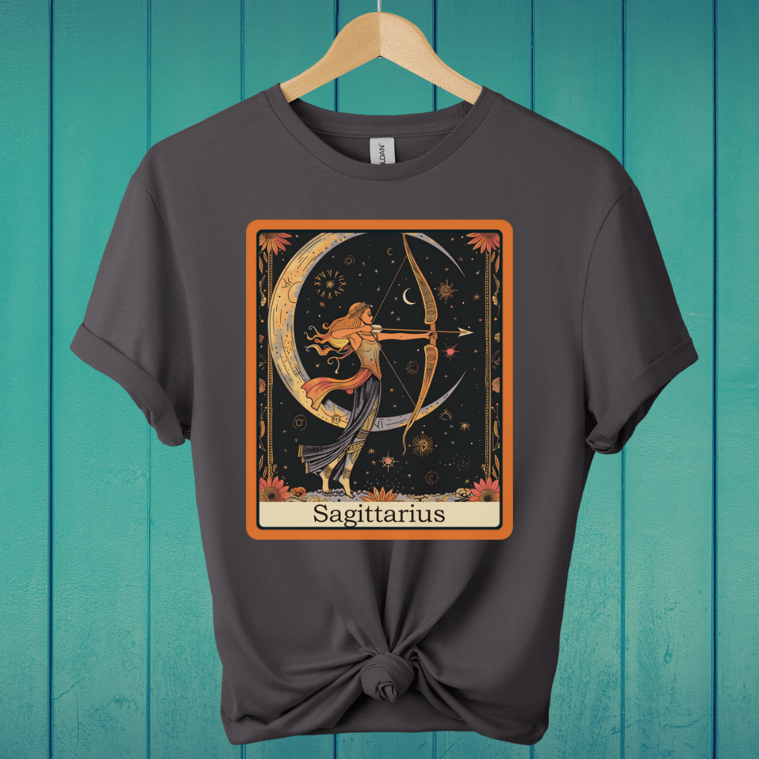 T-Shirt Charcoal / S Sagittarius Tarot T-Shirt