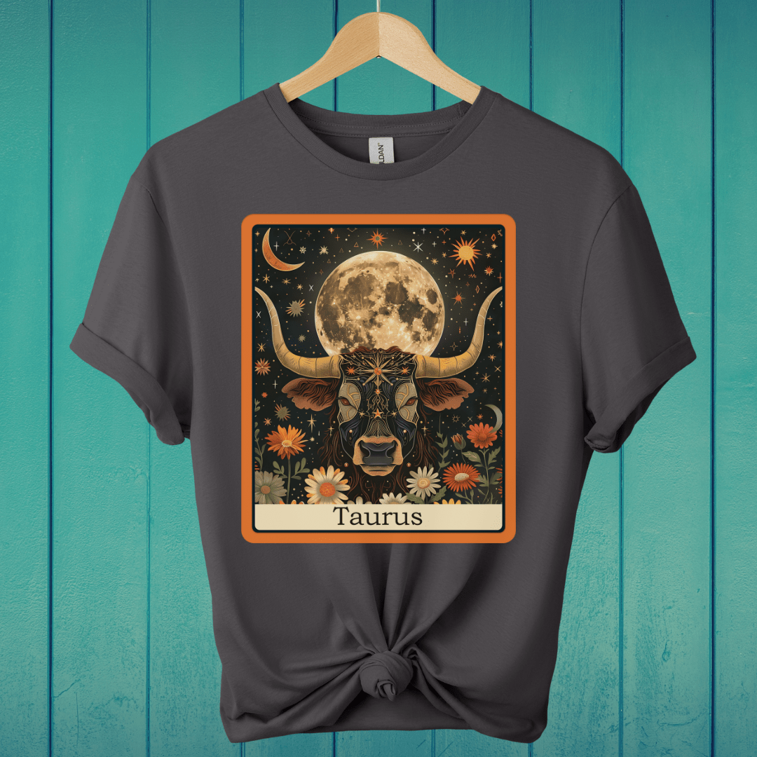 T-Shirt Charcoal / S Taurus Tarot T-Shirt