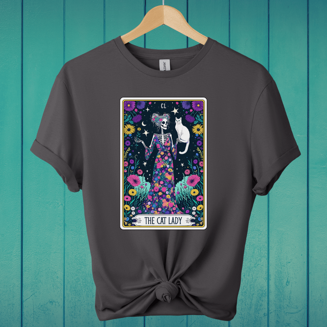 T-Shirt Charcoal / S The Cat Lady Tarot T-Shirt