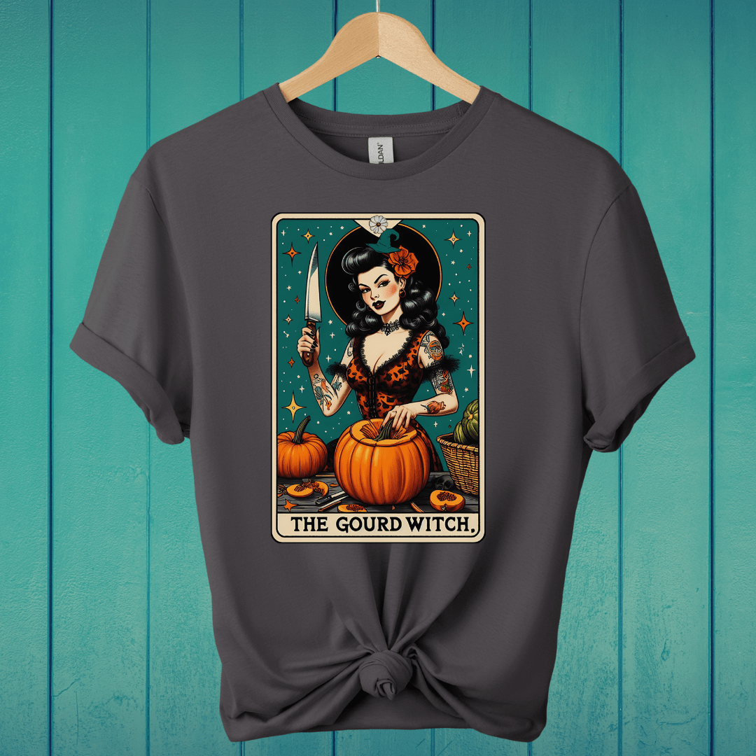 T-Shirt Charcoal / S The Gourd Witch Tarot T-Shirt