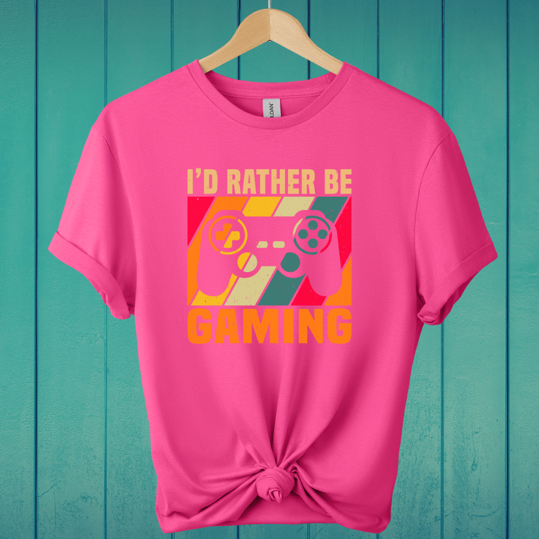 T-Shirt Heliconia / M I'd Rather Be Gaming T-Shirt