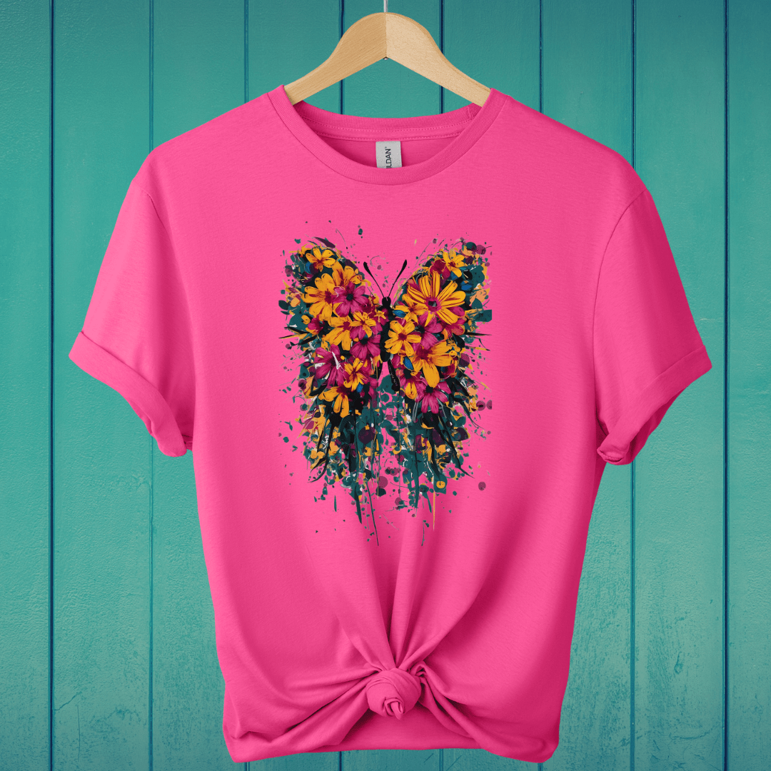 T-Shirt Heliconia / S Paint Splash Butterfly T-Shirt