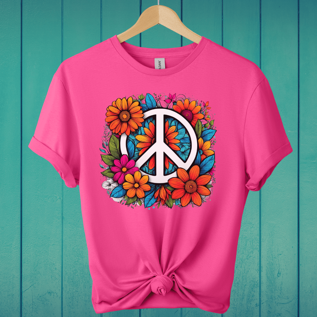 T-Shirt Heliconia / S Retro Peace T-Shirt