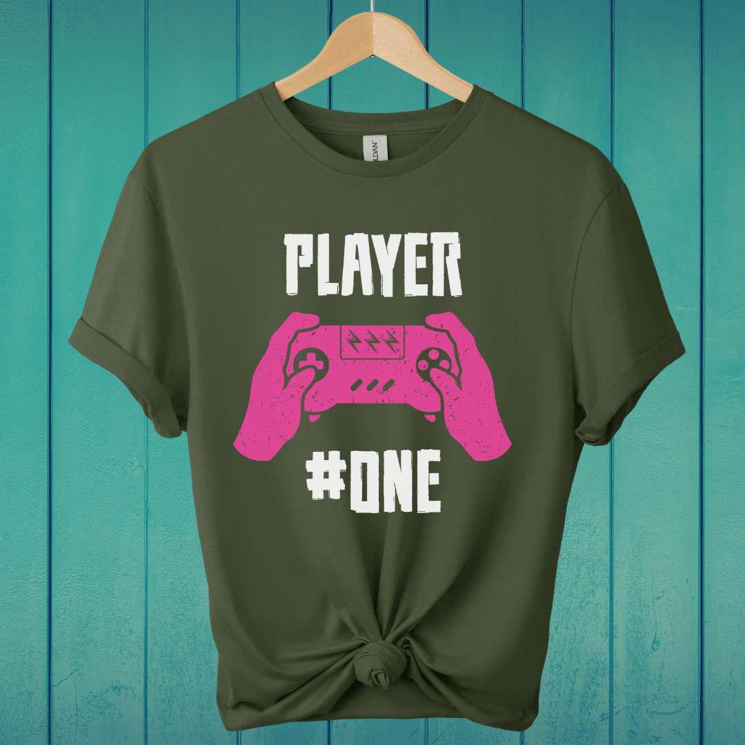 T-Shirt Military Green / L Player #One T-Shirt