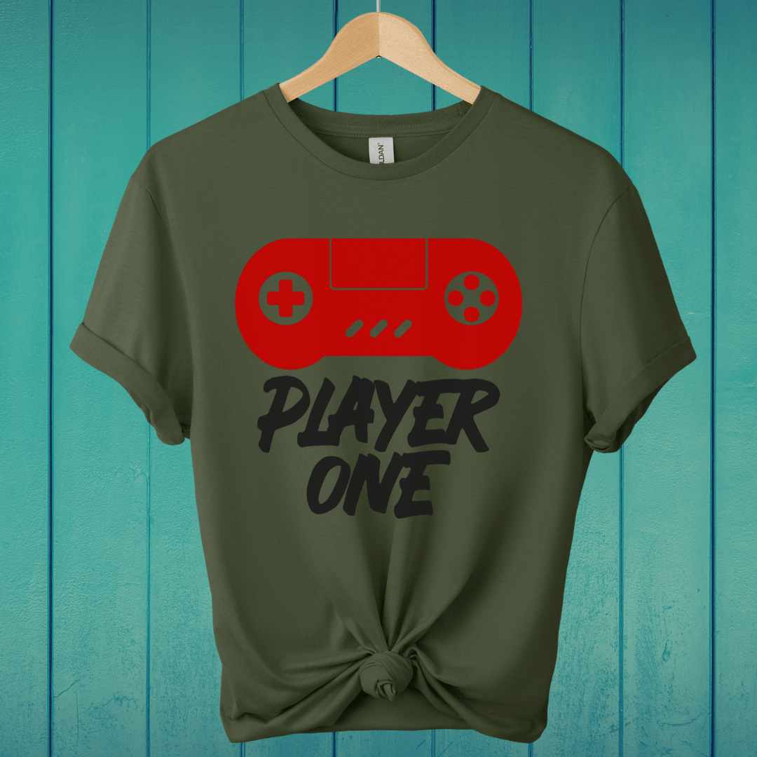 T-Shirt Military Green / L Player One T-Shirt