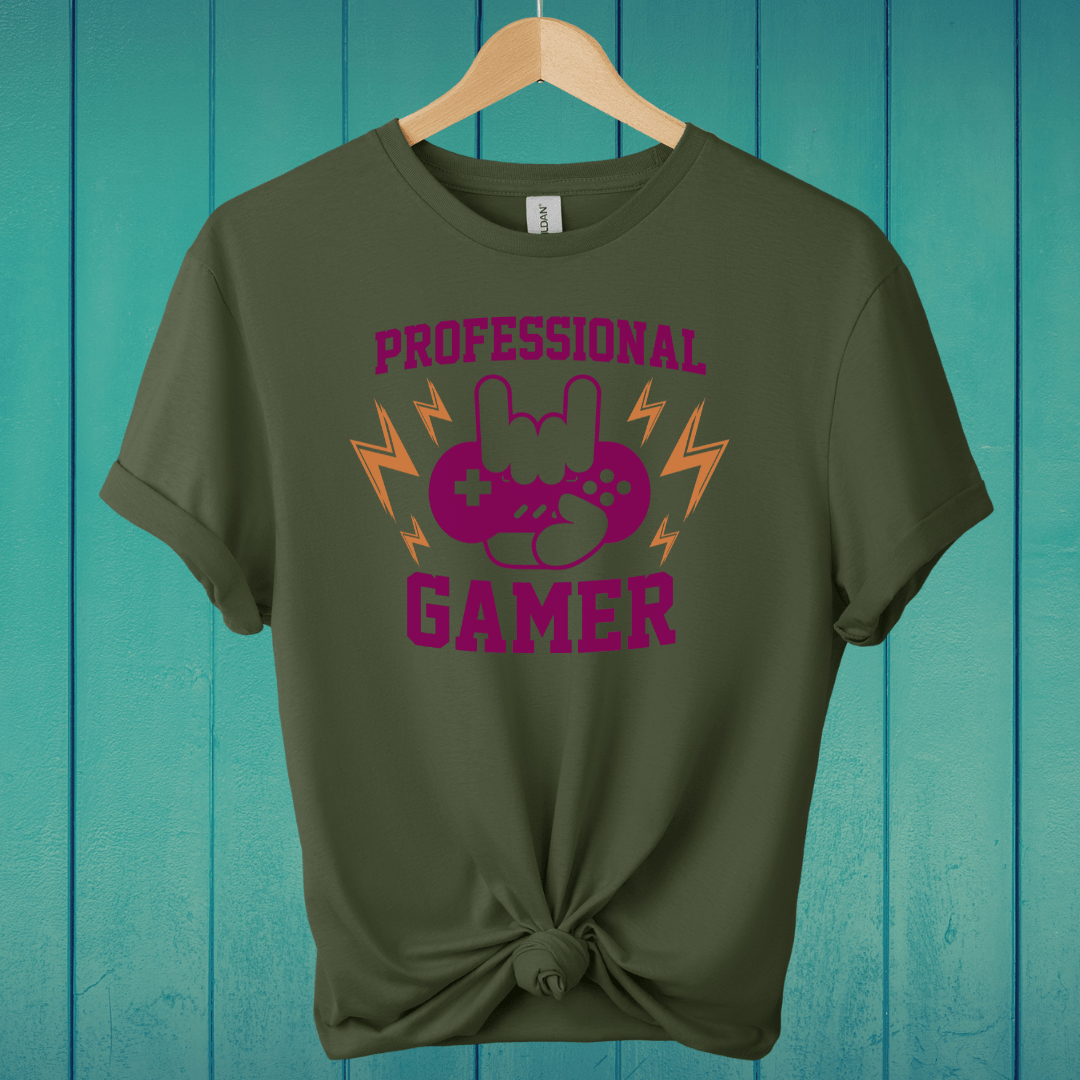 T-Shirt Military Green / L Professional Gamer T-Shirt