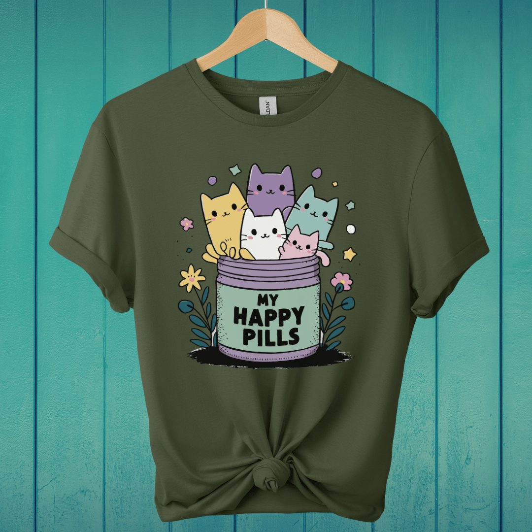 T-Shirt Military Green / M My Happy Pills T-Shirt