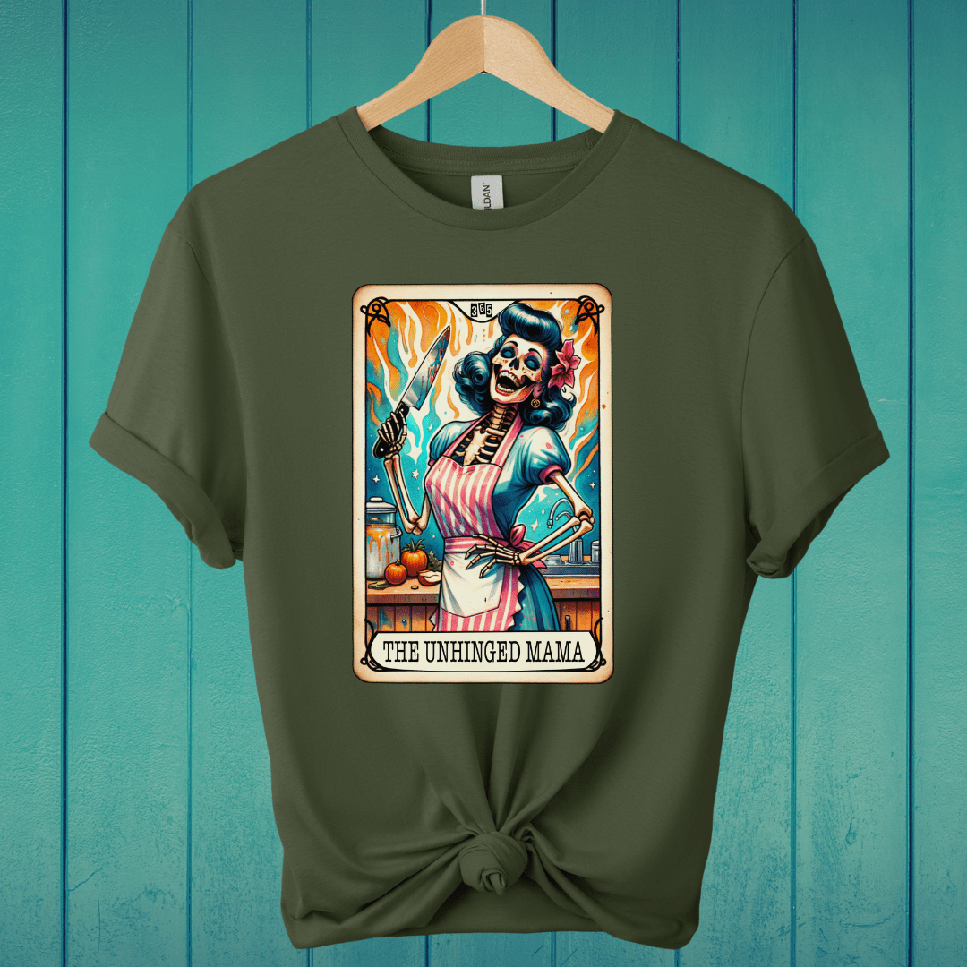 T-Shirt Military Green / M The Unhinged Mama Tarot T-Shirt