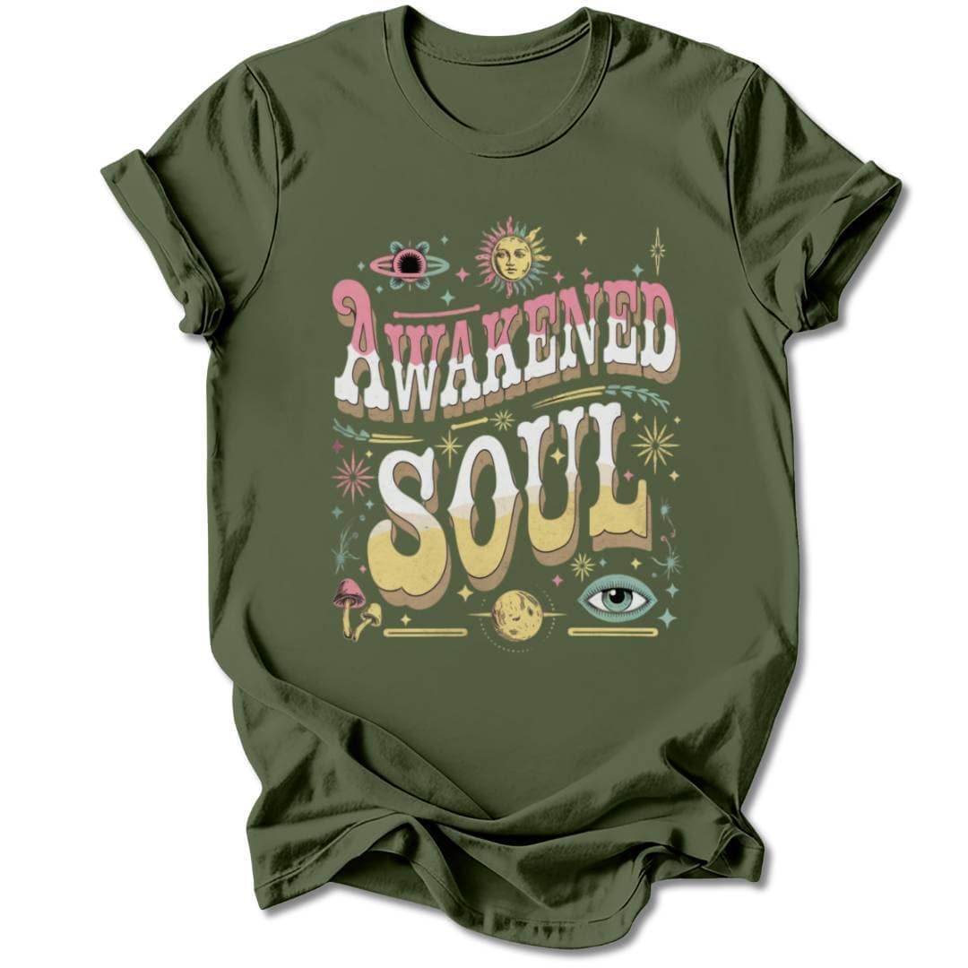 T-Shirt Military Green / S AWAKENED SOUL T-SHIRT