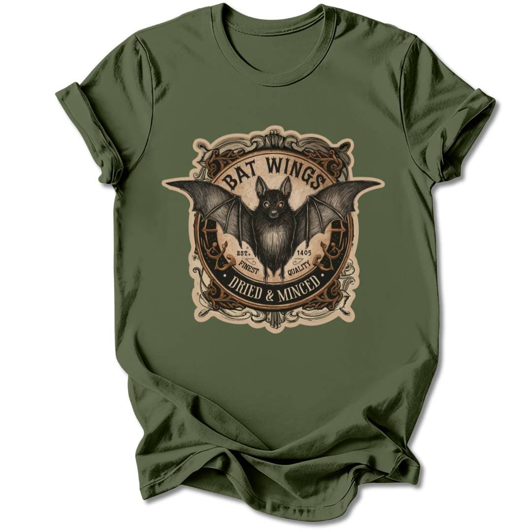 T-Shirt Military Green / S BAT WINGS T-SHIRT