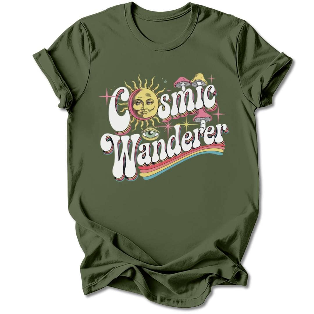 T-Shirt Military Green / S COSMIC WANDERER T-SHIRT