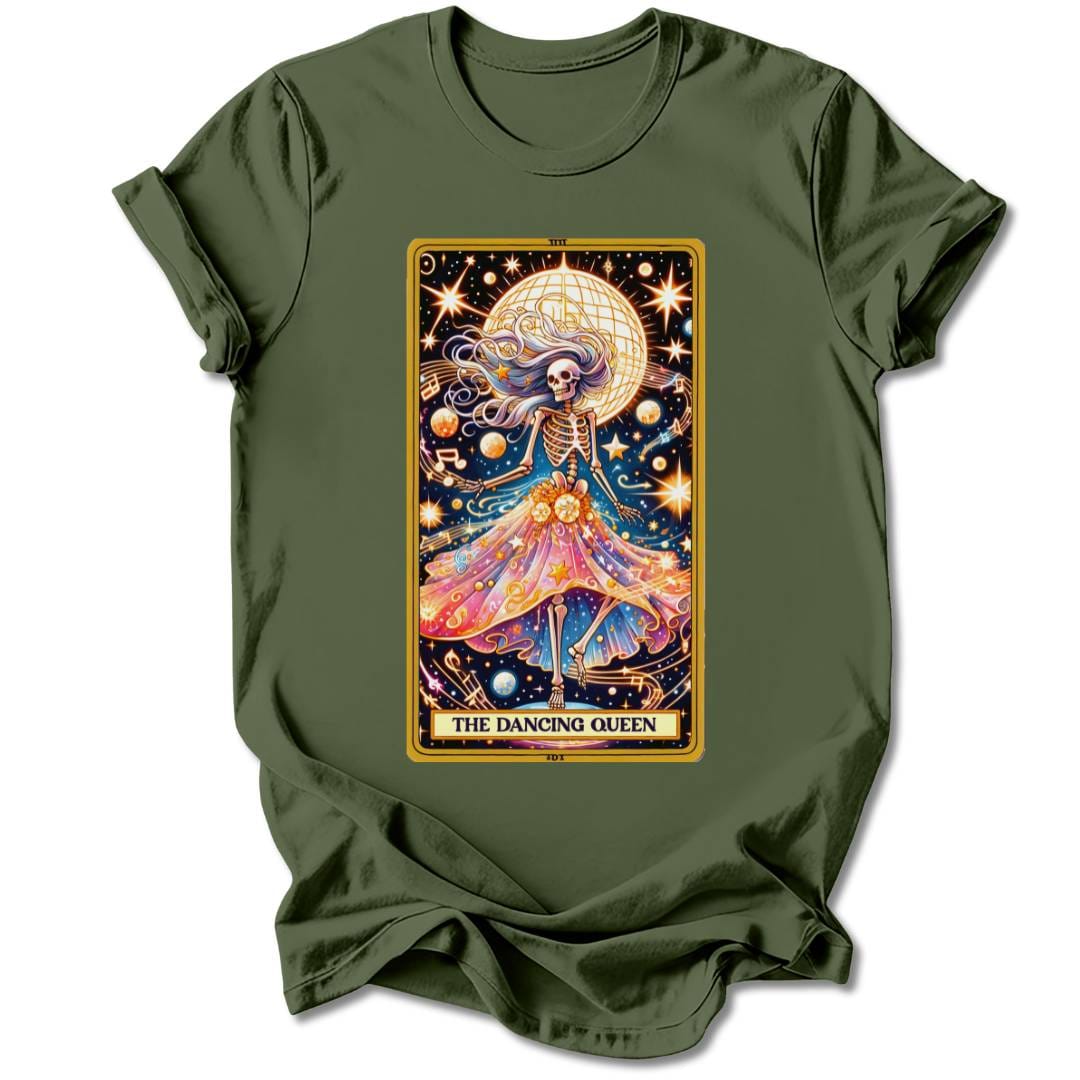 T-Shirt Military Green / S DANCING QUEEN T-SHIRT