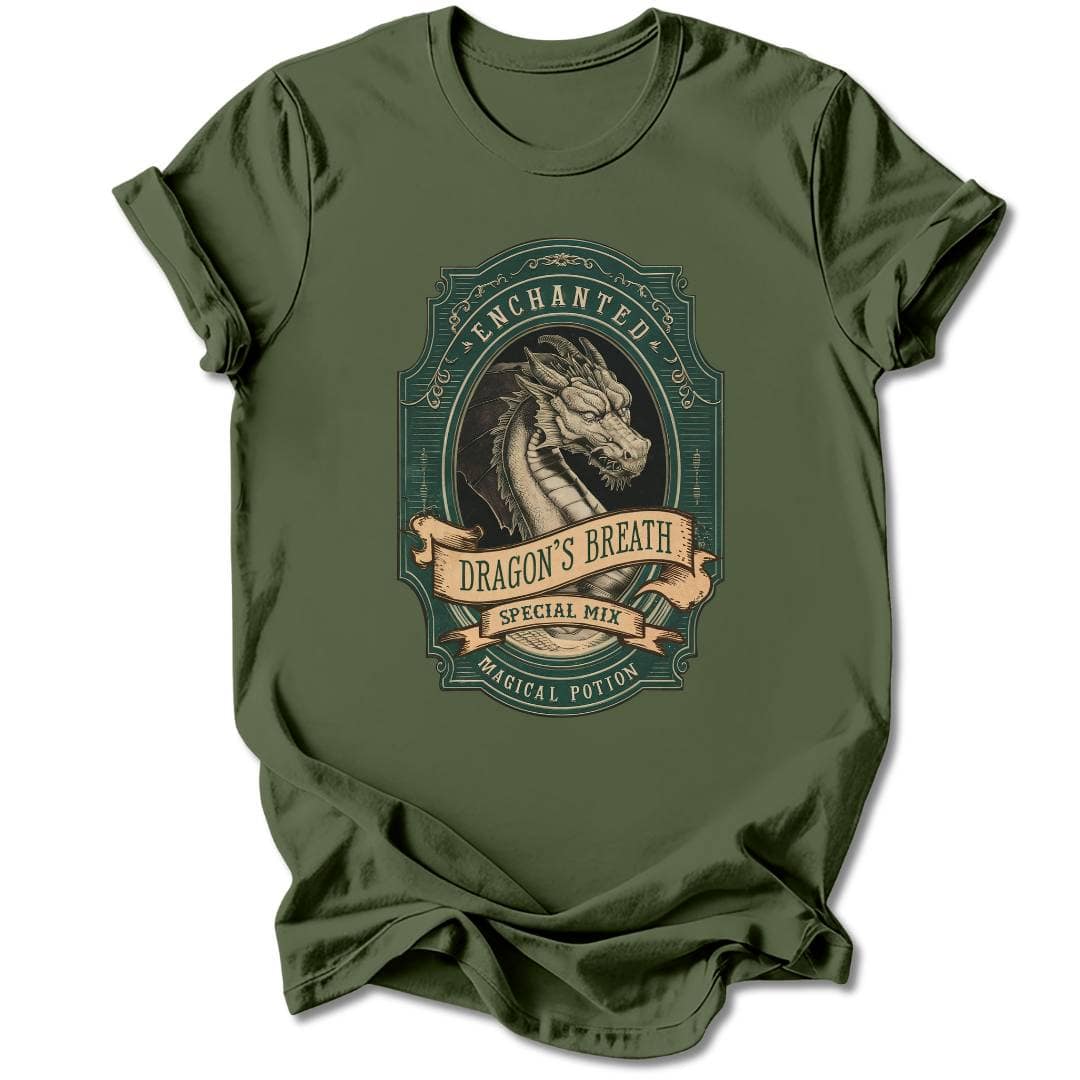 T-Shirt Military Green / S DRAGON'S BREATH T-SHIRT