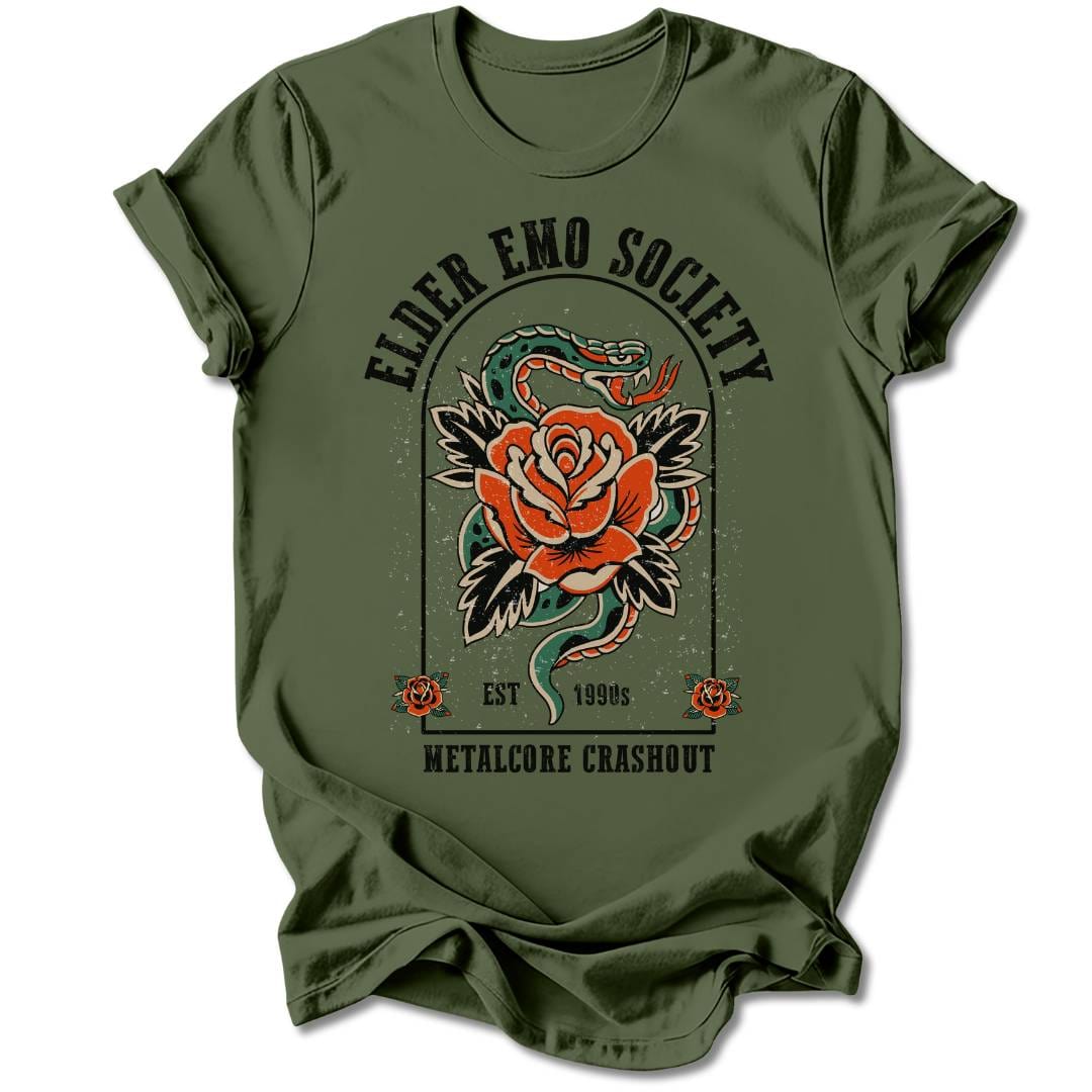 T-Shirt Military Green / S ELDER EMO SOCIETY