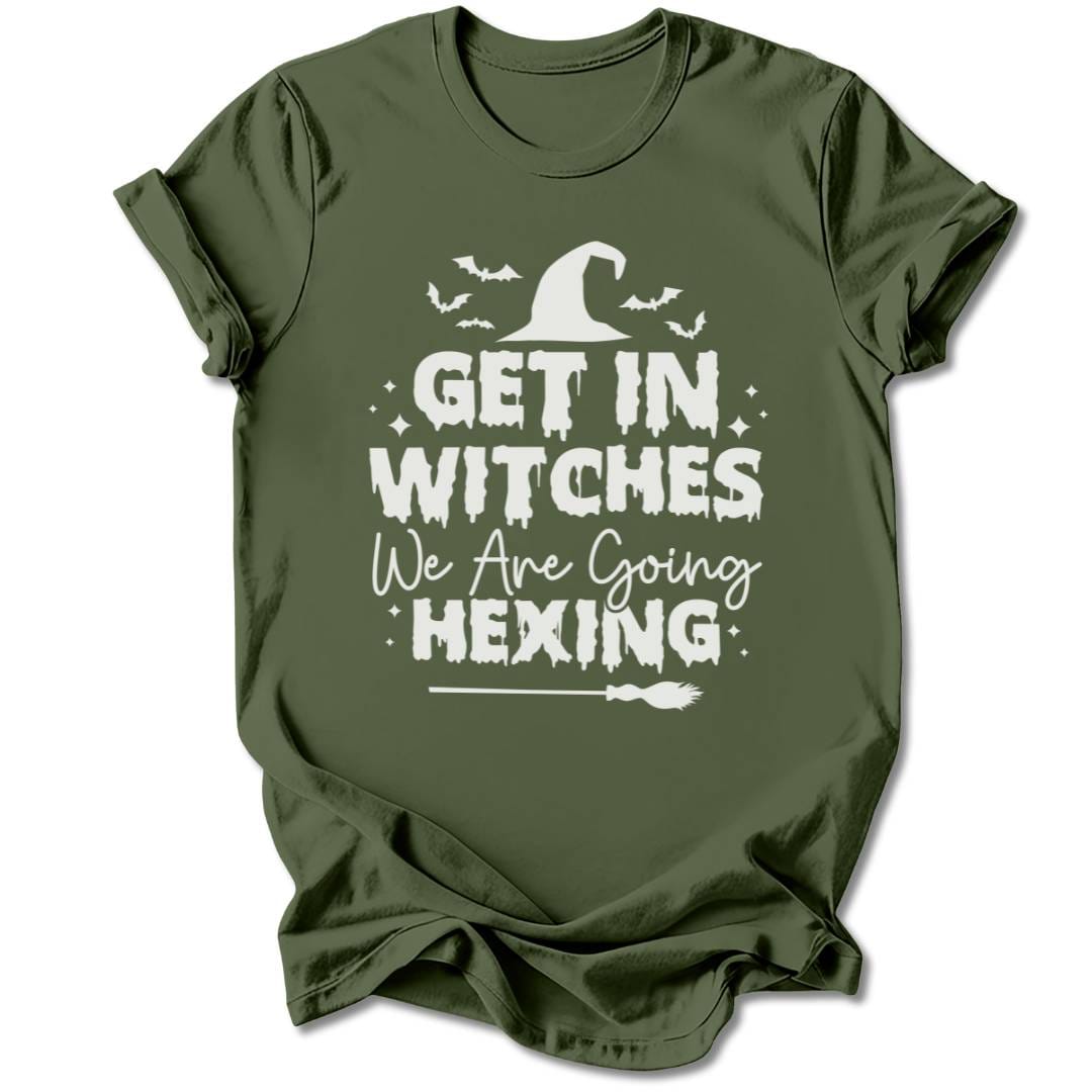 T-Shirt Military Green / S GET IN WITCHES T-SHIRT