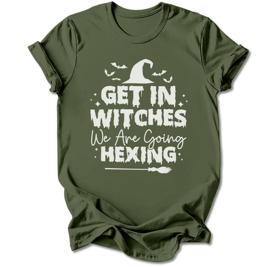 T-Shirt Military Green / S GET IN WITCHES T-SHIRT