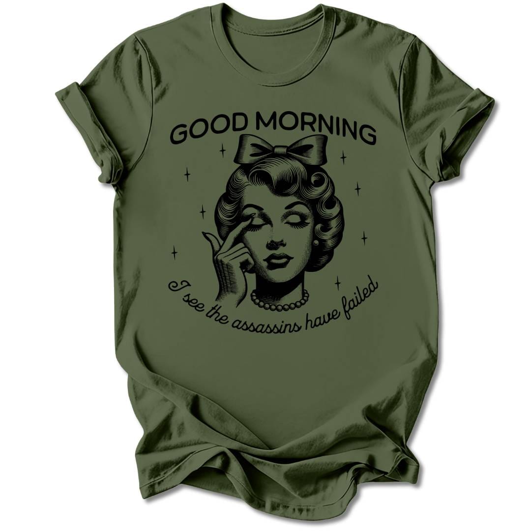 T-Shirt Military Green / S GOOD MORNING T-SHIRT