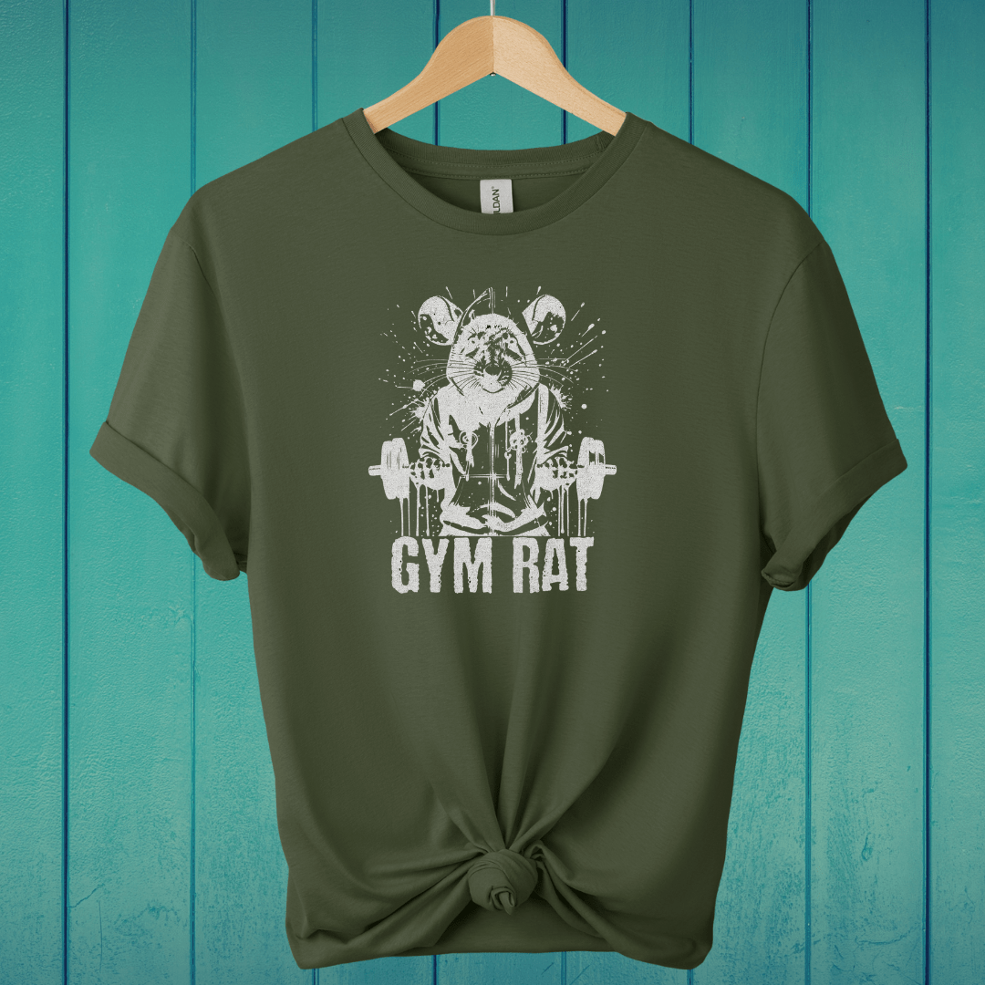 T-Shirt Military Green / S Gym Rat Graffiti T-Shirt