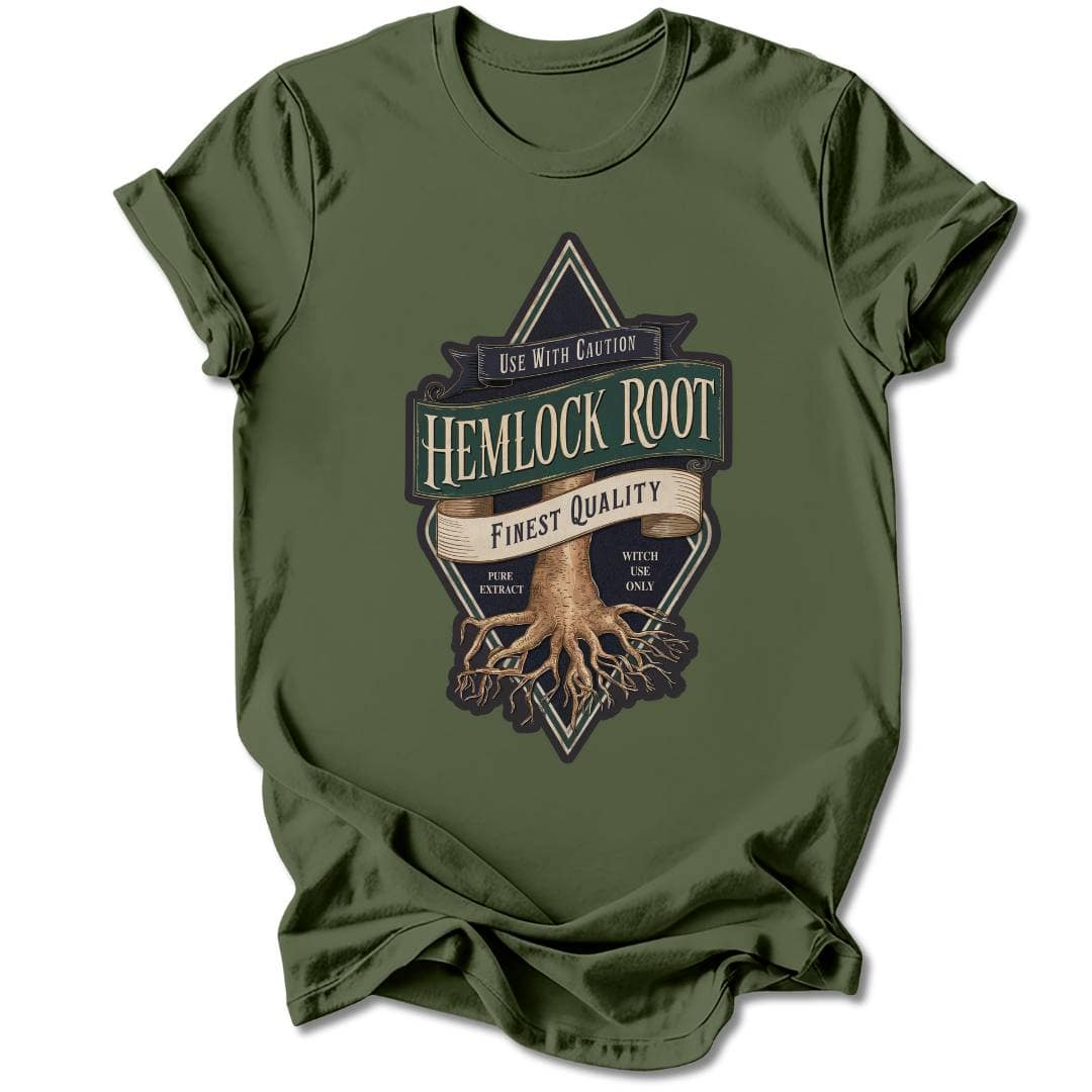 T-Shirt Military Green / S HEMLOCK ROOT T-SHIRT